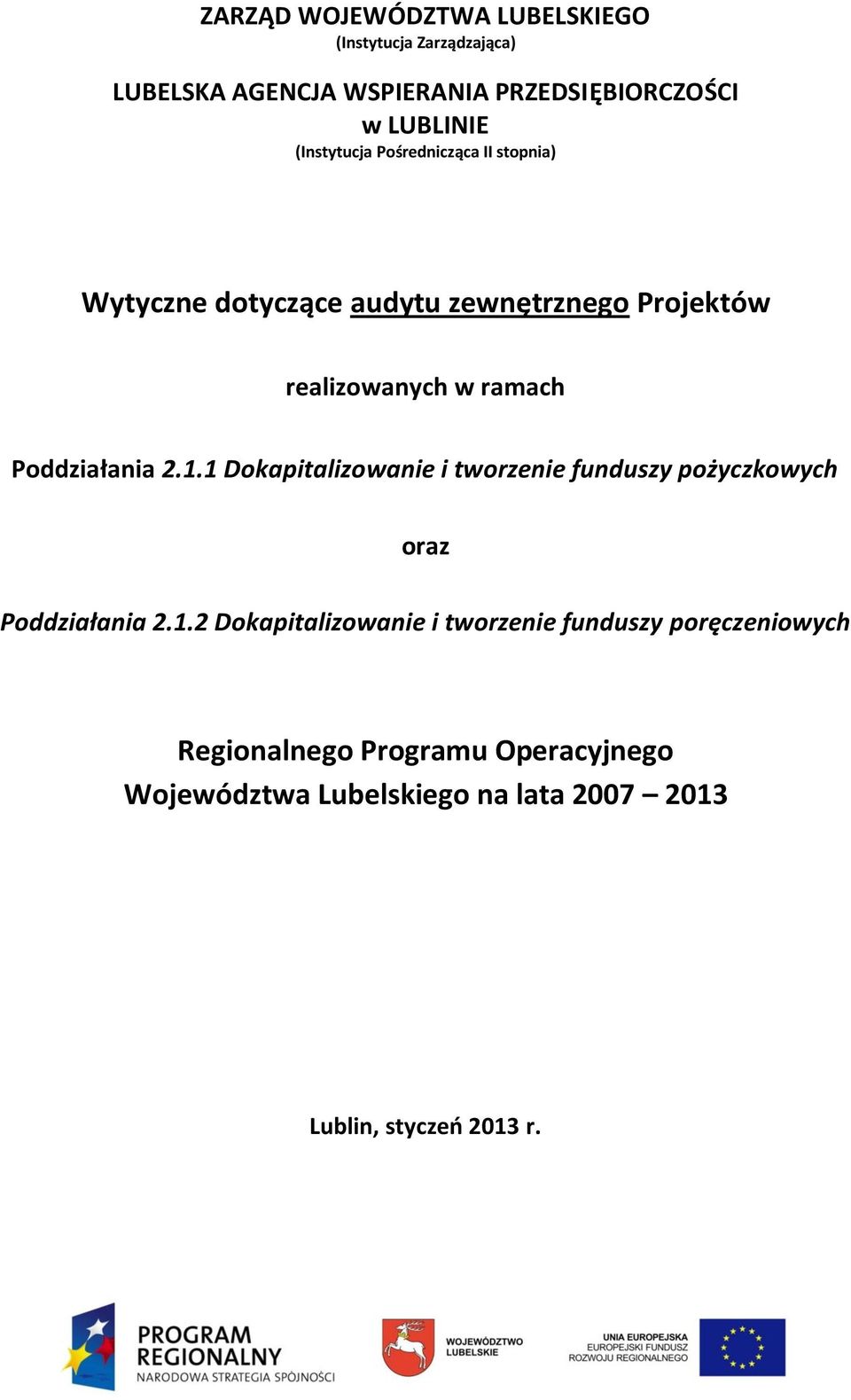 Poddziałania 2.1.