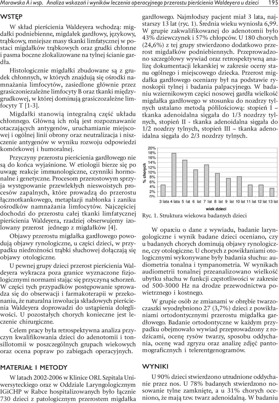 mniejsze masy tkanki limfatycznej w postaci migdałków trąbkowych oraz grudki chłonne i pasma boczne zlokalizowane na tylnej ścianie gardła.