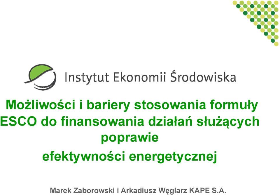 poprawie efektywności energetycznej