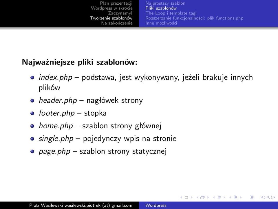 php podstawa, jest wykonywany, jeżeli brakuje innych plików header.