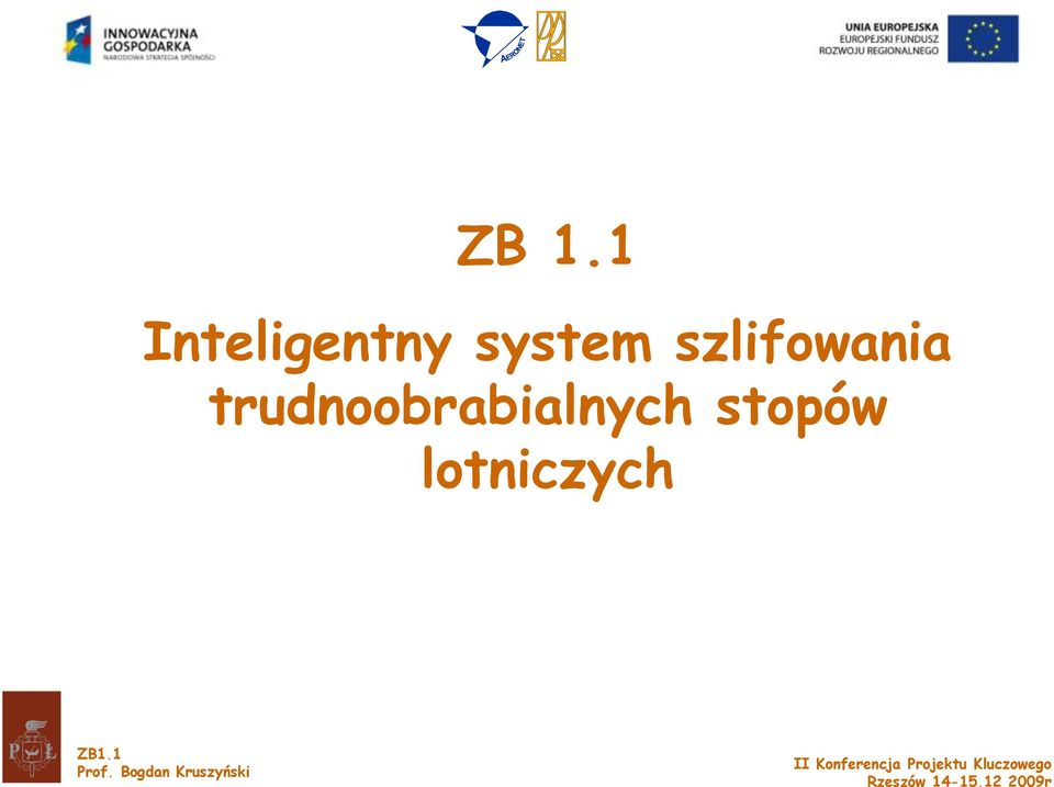 stopów lotniczych ZB1.1 Prof.
