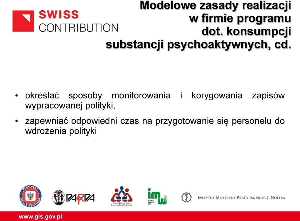 określać sposoby monitorowania i korygowania zapisów