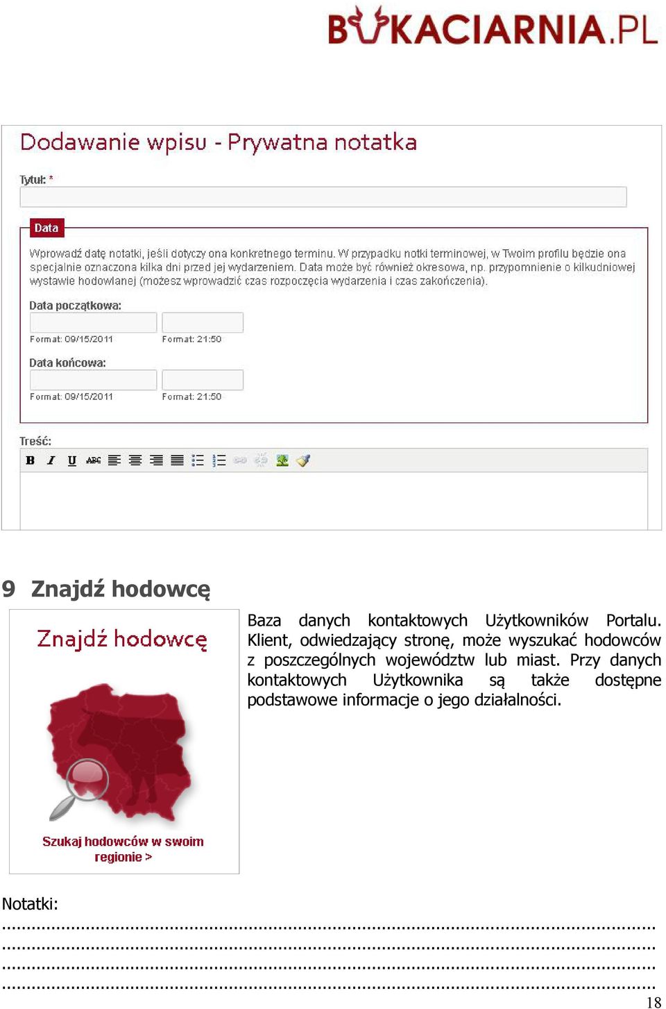 poszczególnych województw lub miast.