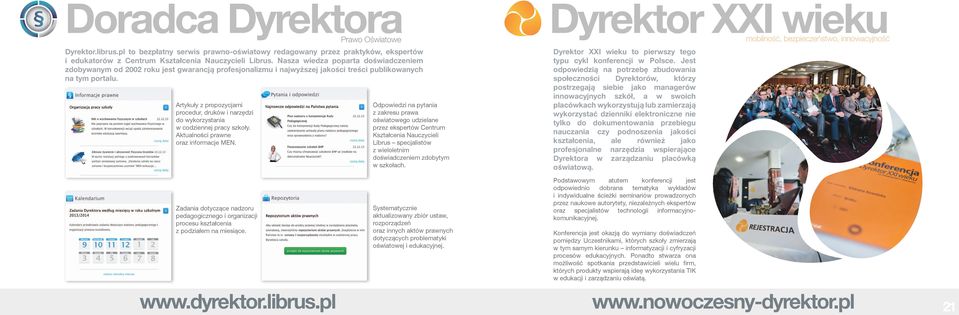 Artykuły z propozycjami procedur, druków i narzędzi do wykorzystania w codziennej pracy szkoły. Aktualności prawne oraz informacje MEN.