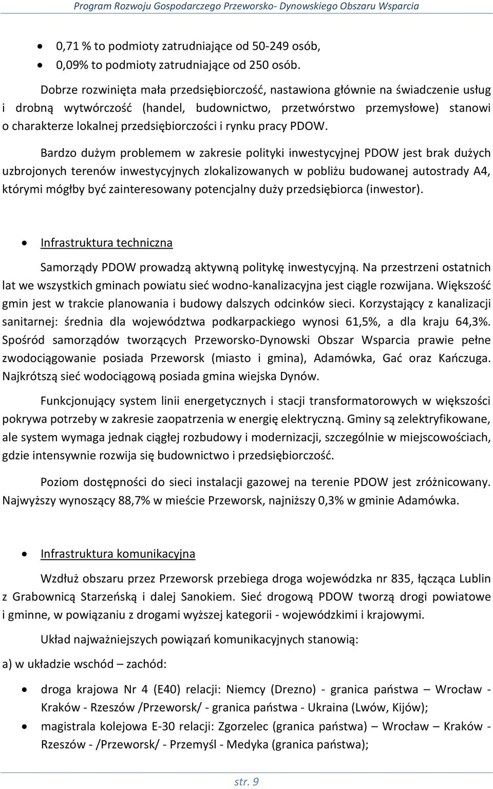 przedsiębiorczości i rynku pracy PDOW.