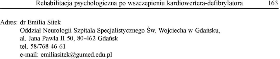 Neurologii Szpitala Specjalistycznego Św.