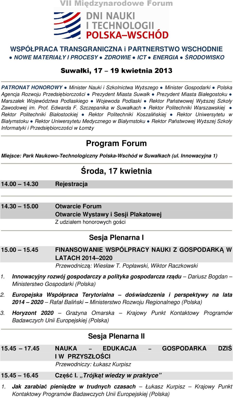Państwowej Wyższej Szkoły Zawodowej im. Prof. Edwarda F.