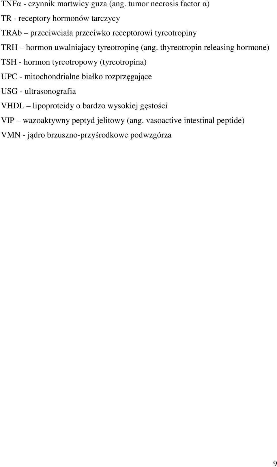 uwalniajacy tyreotropinę (ang.