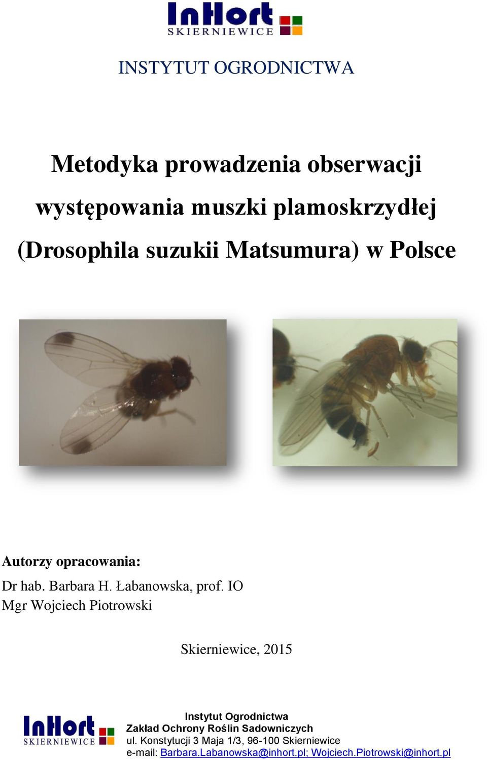 Matsumura) w Polsce Autorzy opracowania: Dr hab.
