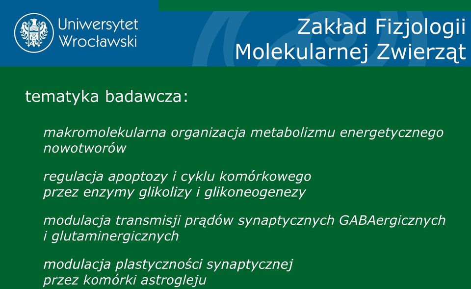 komórkowego przez enzymy glikolizy i glikoneogenezy modulacja transmisji prądów