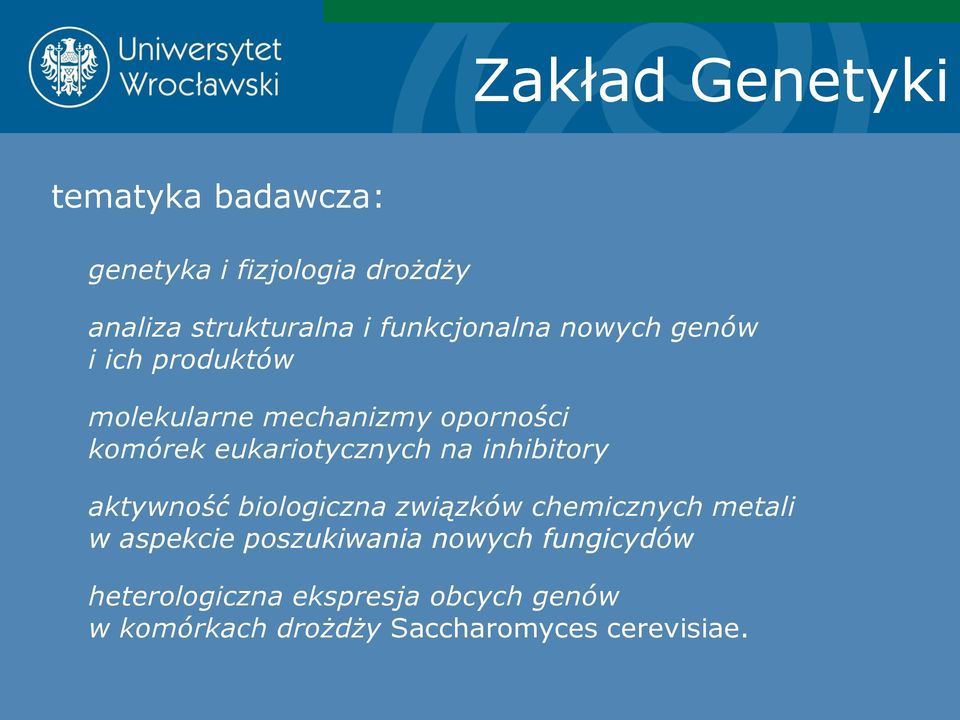 eukariotycznych na inhibitory aktywność biologiczna związków chemicznych metali w aspekcie