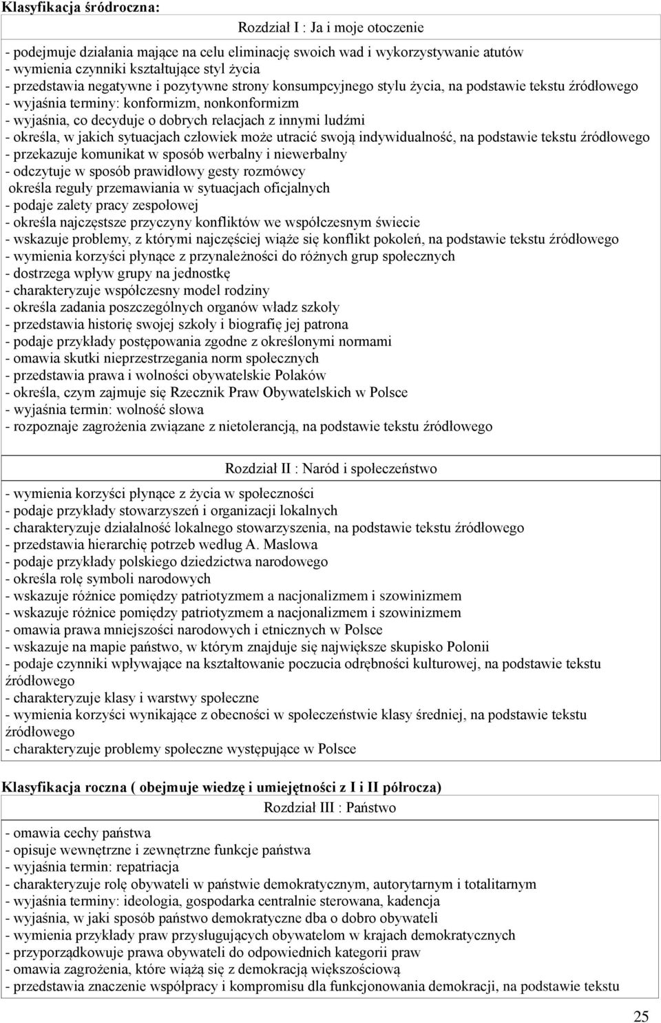 swoją indywidualność, na podstawie tekstu źródłowego - przekazuje komunikat w sposób werbalny i niewerbalny - odczytuje w sposób prawidłowy gesty rozmówcy określa reguły przemawiania w sytuacjach