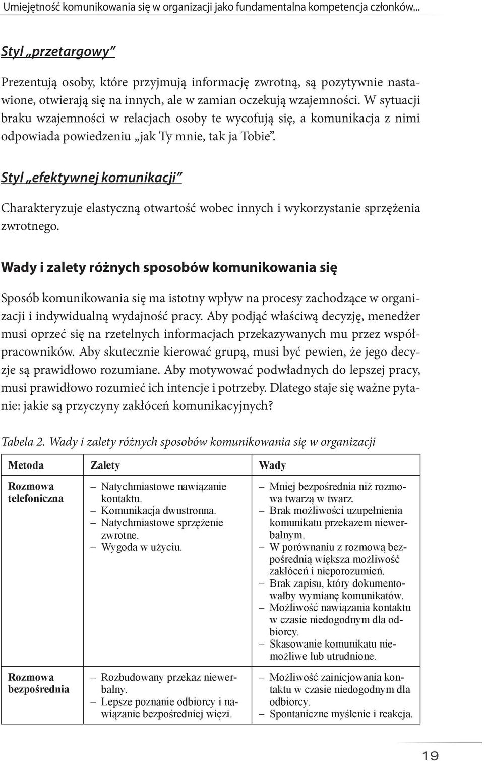 W sytuacji braku wzajemności w relacjach osoby te wycofują się, a komunikacja z nimi odpowiada powiedzeniu jak Ty mnie, tak ja Tobie.