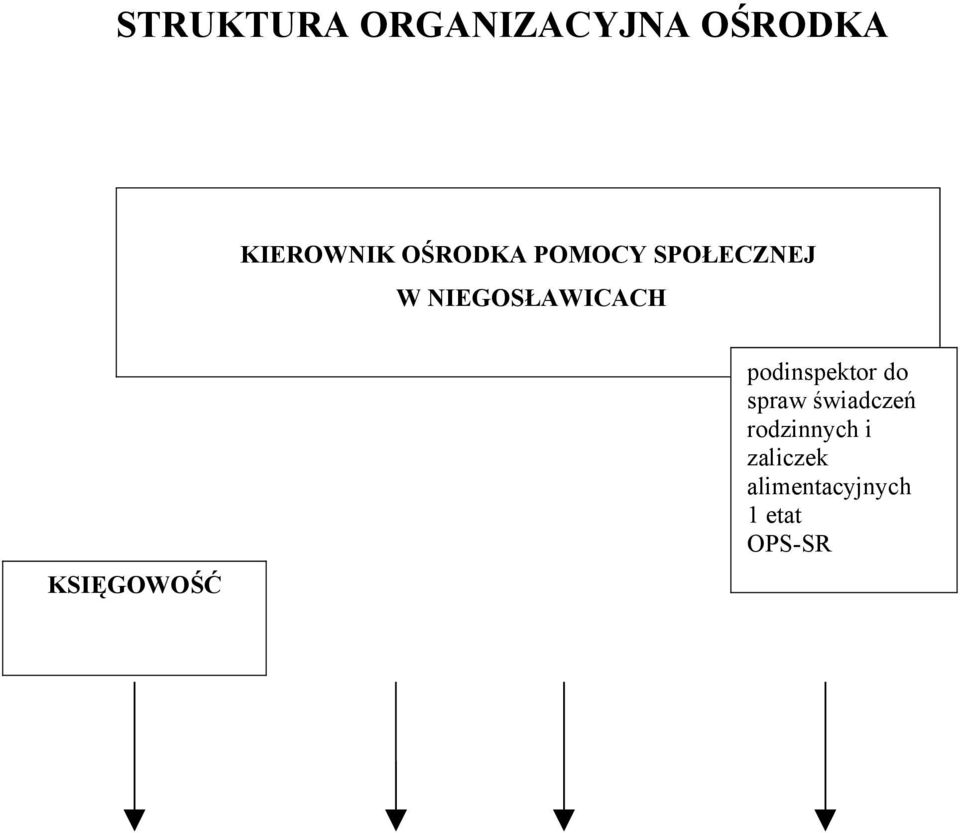 KSIĘGOWOŚĆ podinspektor do spraw świadczeń