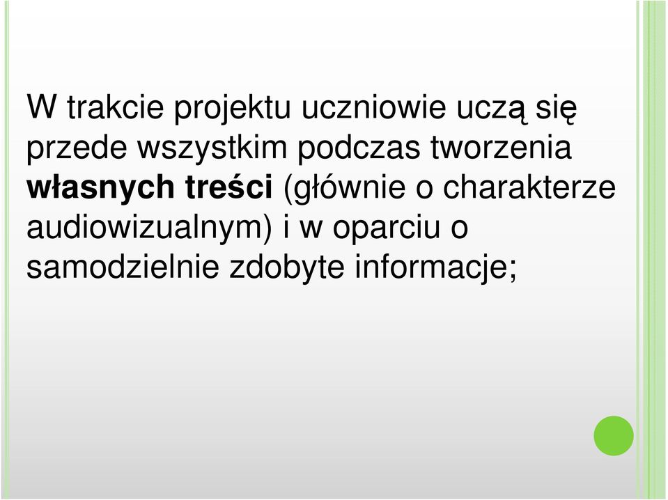 treści (głównie o charakterze