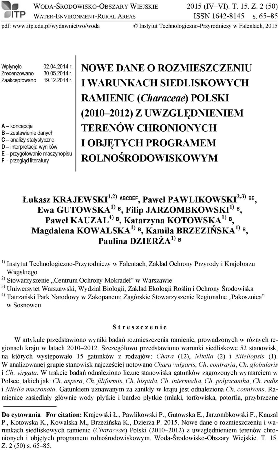 Zrecenzowano 30.05.2014 r.