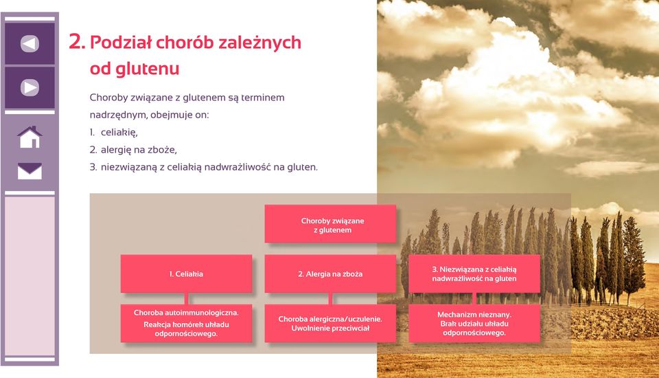 Alergia na zboża 3. Niezwiązana z celiakią nadwrażliwość na gluten Choroba autoimmunologiczna.