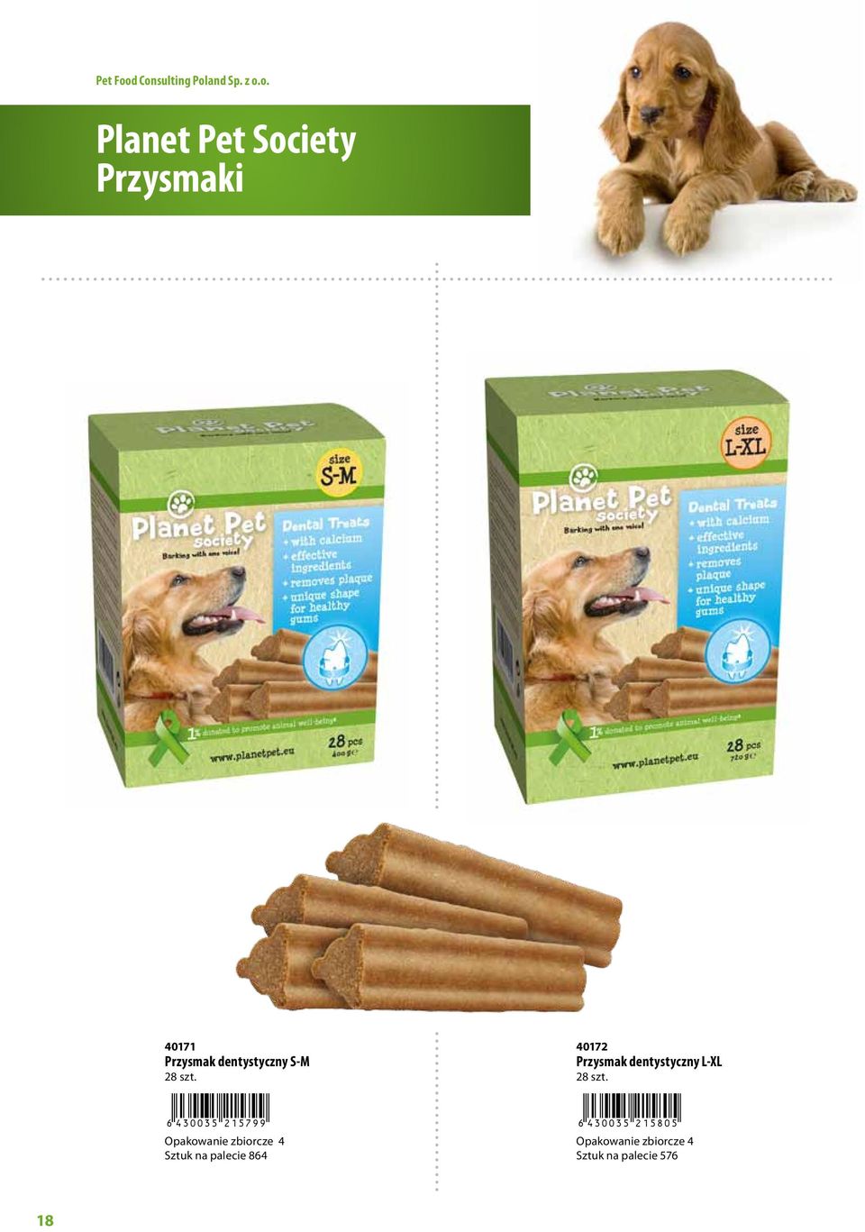 palecie 864 40172 Przysmak dentystyczny L-XL 28 szt.