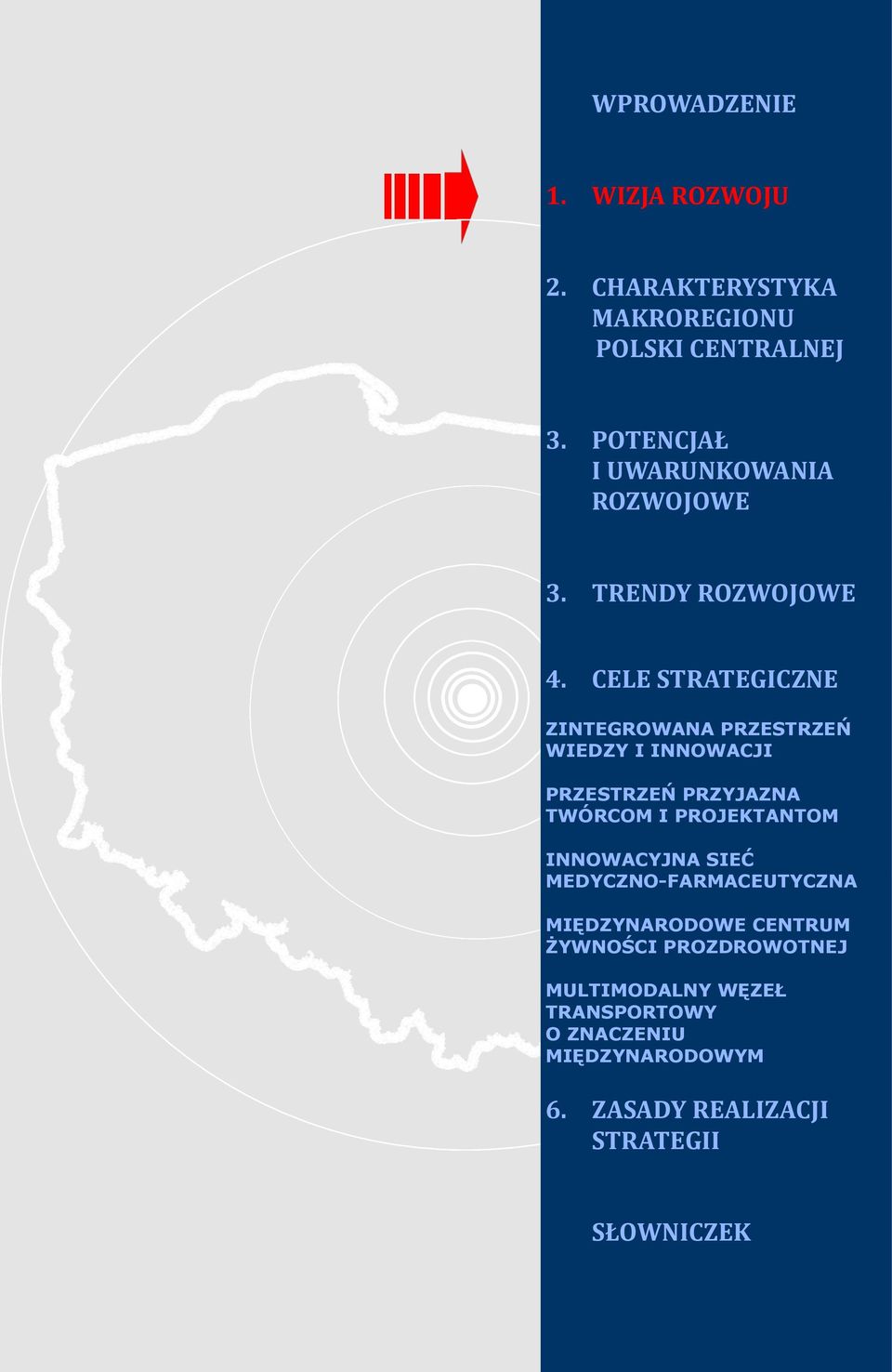 CELE STRATEGICZNE ZINTEGROWANA PRZESTRZEŃ WIEDZY I INNOWACJI PRZESTRZEŃ PRZYJAZNA TWÓRCOM I PROJEKTANTOM