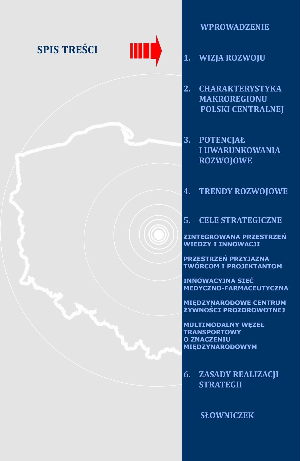 CELE STRATEGICZNE ZINTEGROWANA PRZESTRZEŃ WIEDZY I INNOWACJI PRZESTRZEŃ PRZYJAZNA TWÓRCOM I PROJEKTANTOM