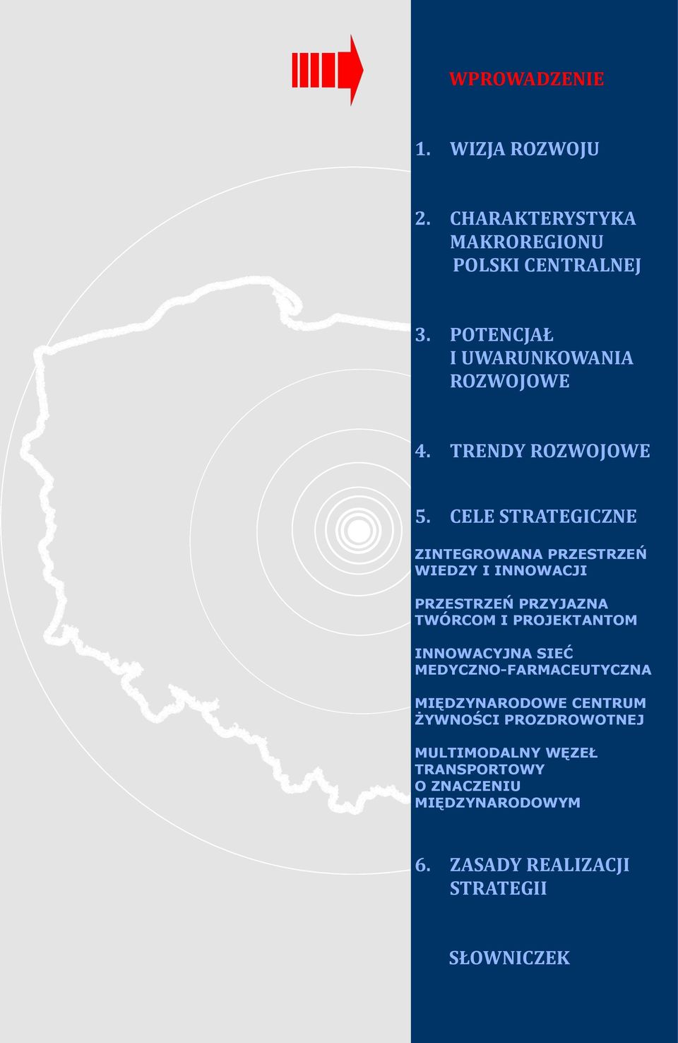 CELE STRATEGICZNE ZINTEGROWANA PRZESTRZEŃ WIEDZY I INNOWACJI PRZESTRZEŃ PRZYJAZNA TWÓRCOM I PROJEKTANTOM