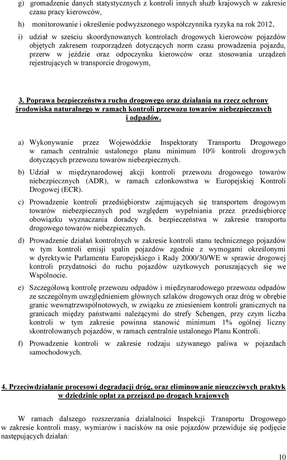 urządzeń rejestrujących w transporcie drogowym, 3.