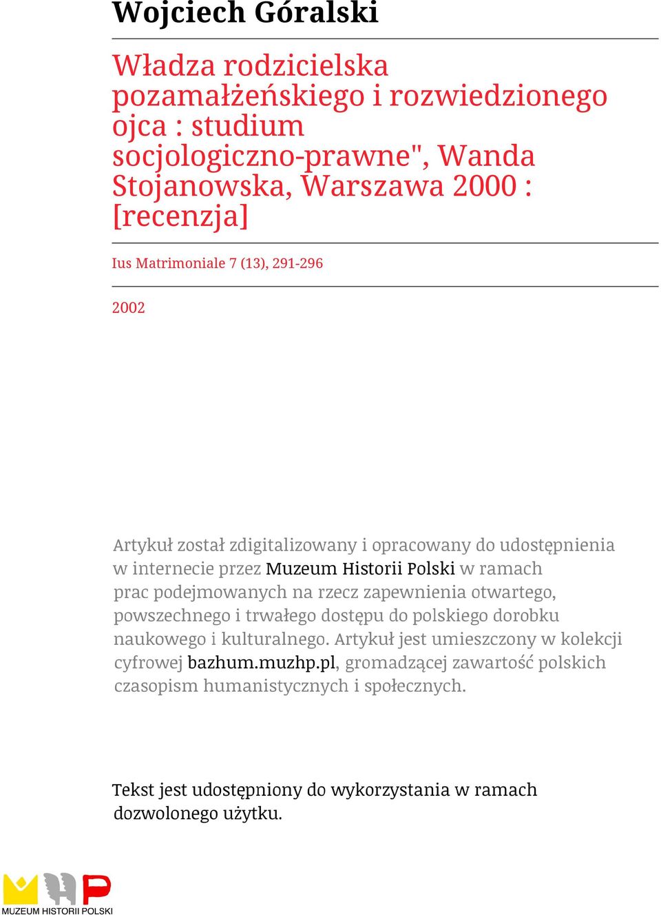socjologiczno-prawne", Wanda Stojanowska,