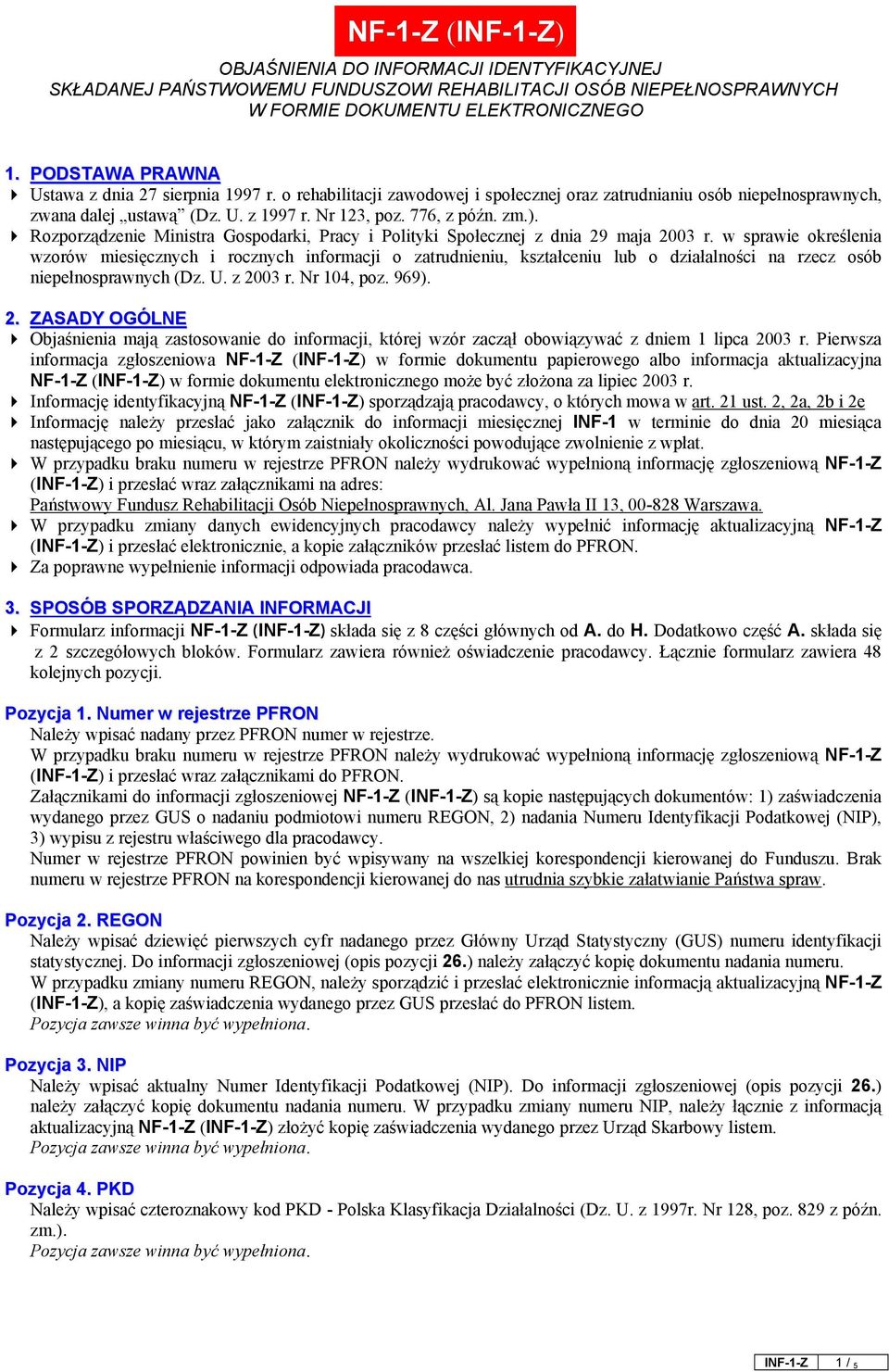 ). Rozporządzenie Ministra Gospodarki, Pracy i Polityki Społecznej z dnia 29 maja 2003 r.