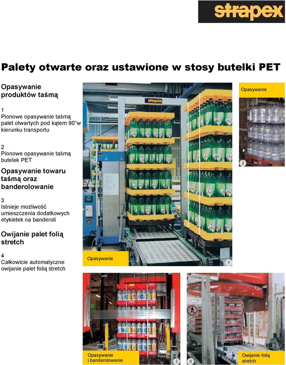 towaru taśmą oraz banderolowanie 3 Istnieje możliwość umieszczenia dodatkowych etykietek na