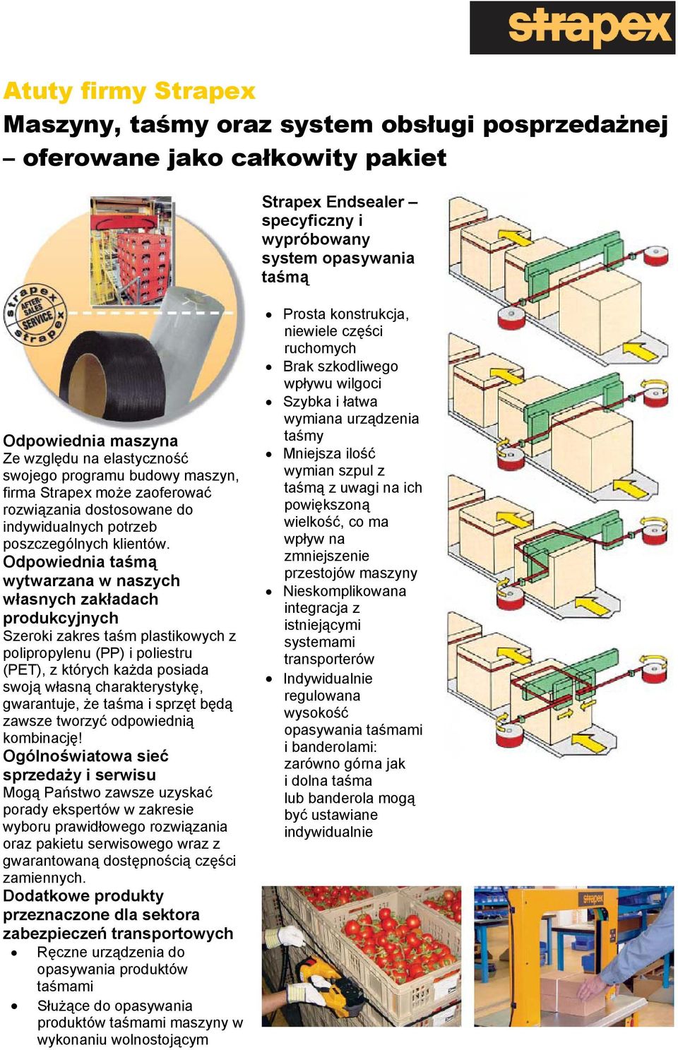 Odpowiednia taśmą wytwarzana w naszych własnych zakładach produkcyjnych Szeroki zakres taśm plastikowych z polipropylenu (PP) i poliestru (PET), z których każda posiada swoją własną charakterystykę,