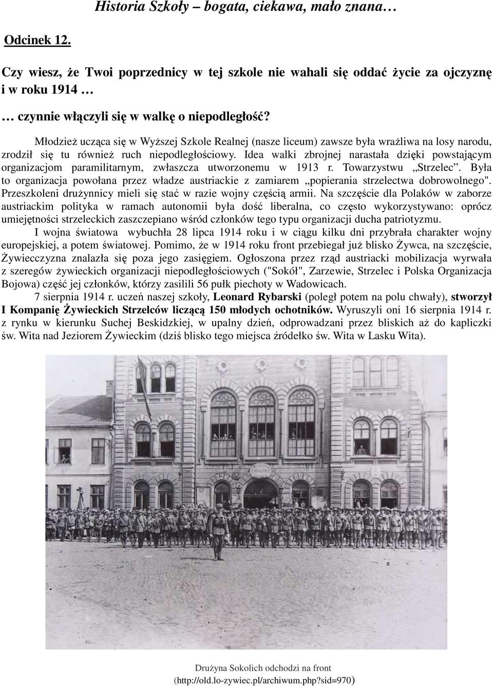 Idea walki zbrojnej narastała dzięki powstającym organizacjom paramilitarnym, zwłaszcza utworzonemu w 1913 r. Towarzystwu Strzelec.