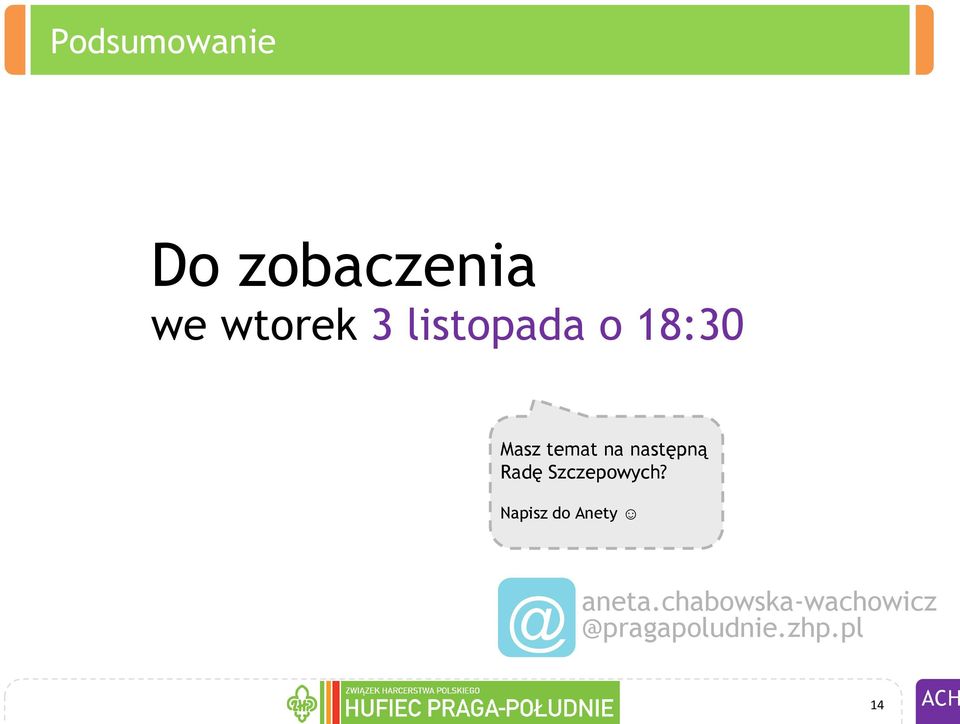 Radę Szczepowych? Napisz do Anety @ aneta.