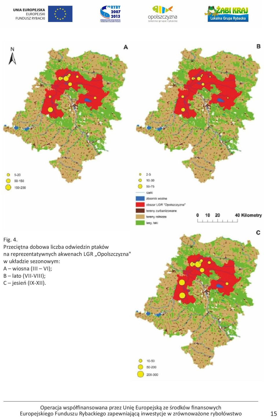 reprezentatywnych akwenach LGR Opolszczyzna"