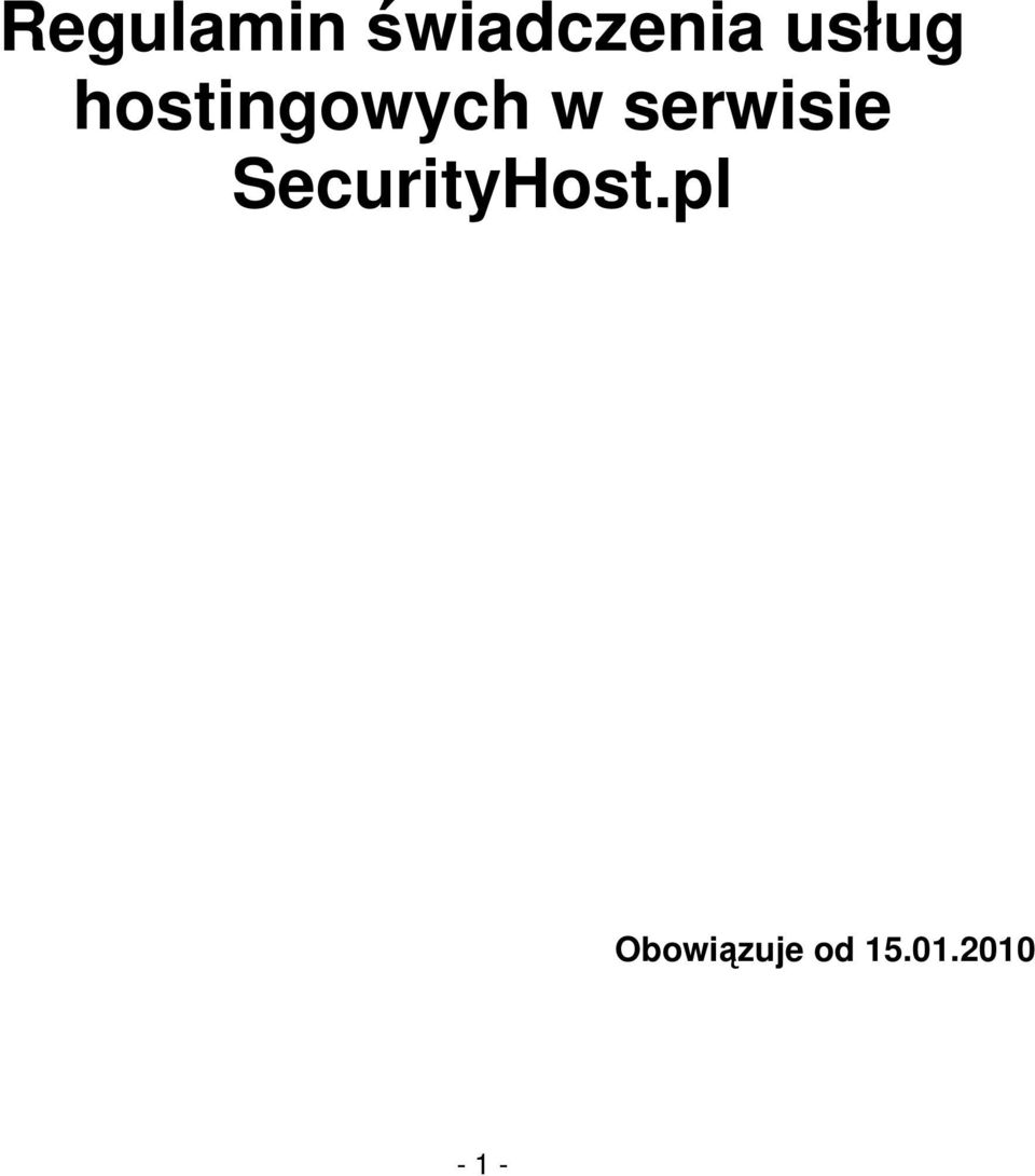 serwisie SecurityHost.