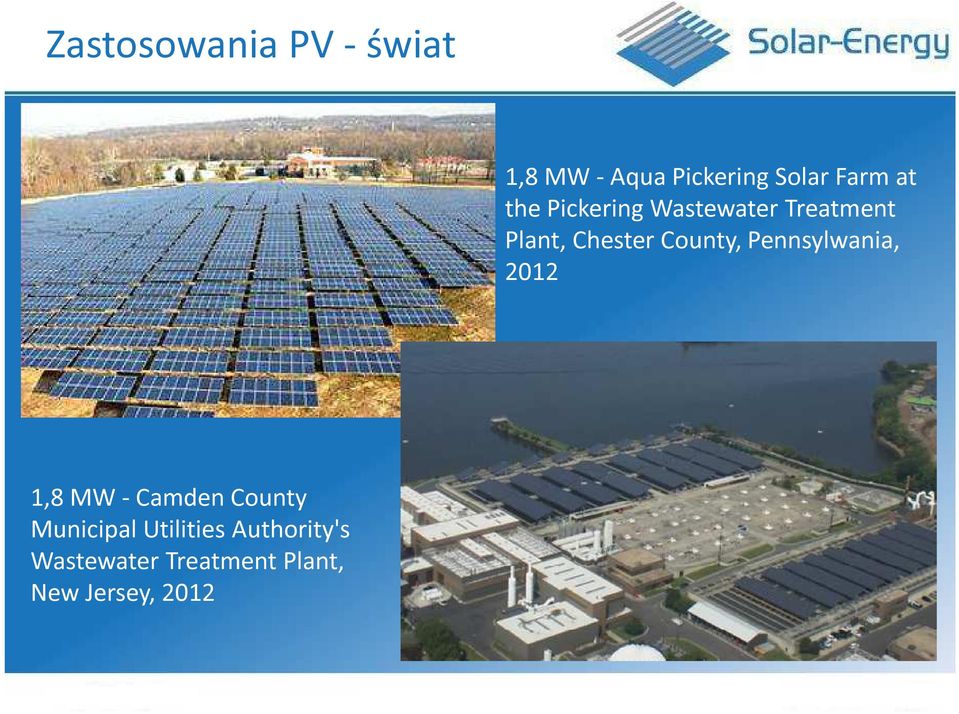 County, Pennsylwania, 2012 1,8 MW - Camden County Municipal