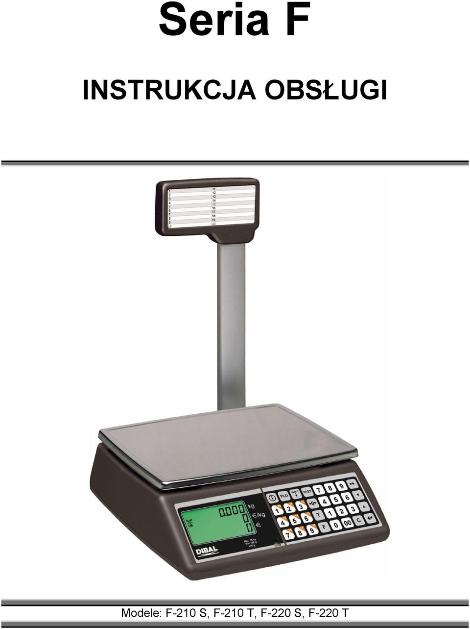 OBSŁUGI Modele: