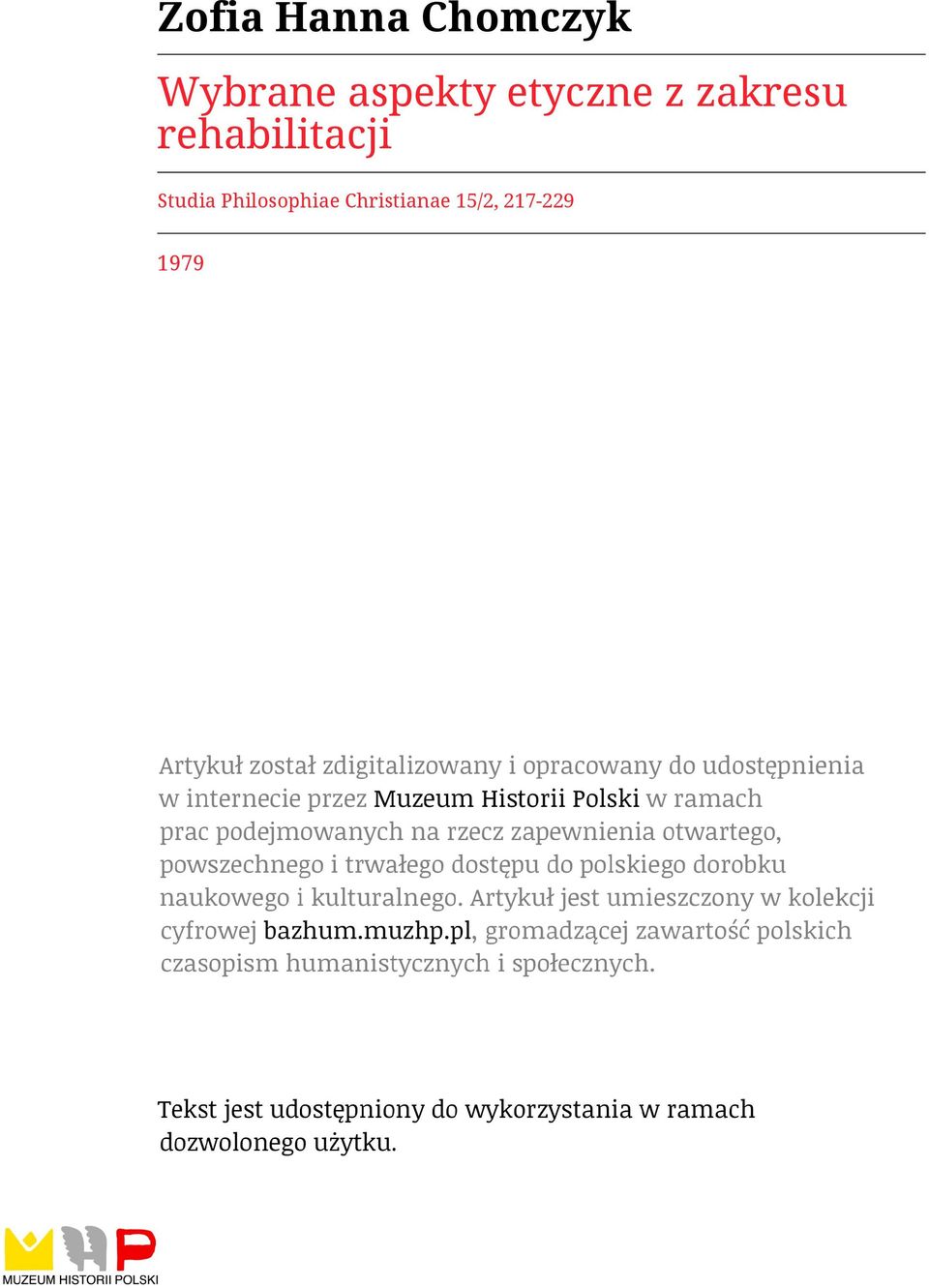 rehabilitacji Studia