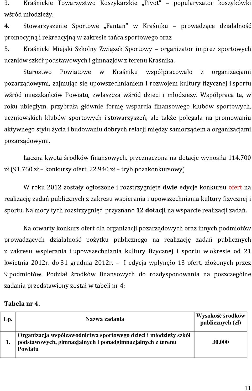 Kraśnicki Miejski Szkolny Związek Sportowy organizator imprez sportowych uczniów szkół podstawowych i gimnazjów z terenu Kraśnika.