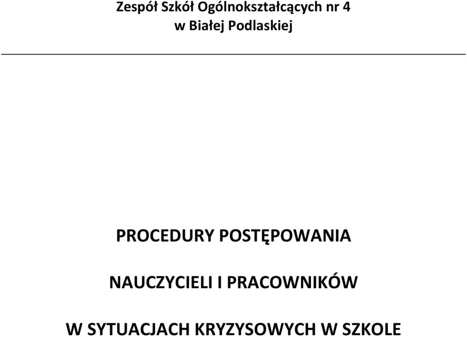 POSTĘPOWANIA NAUCZYCIELI I