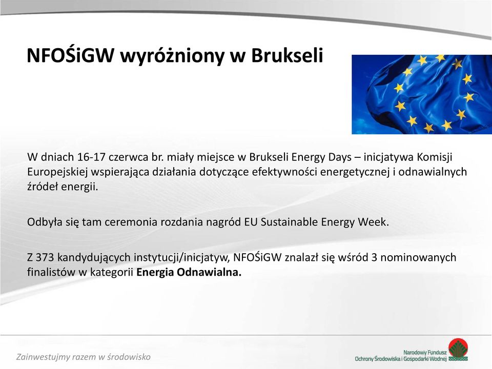 efektywności energetycznej i odnawialnych źródeł energii.