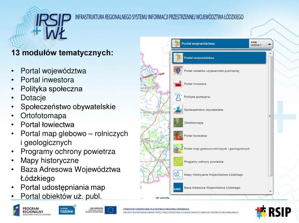 glebowo rolniczych i geologicznych Programy ochrony powietrza Mapy historyczne