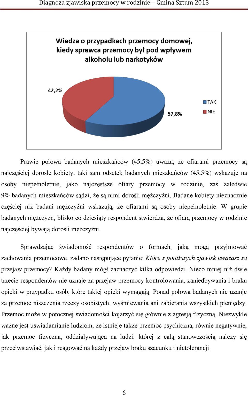 Badane kobiety nieznacznie częściej niż badani mężczyźni wskazują, że ofiarami są osoby niepełnoletnie.