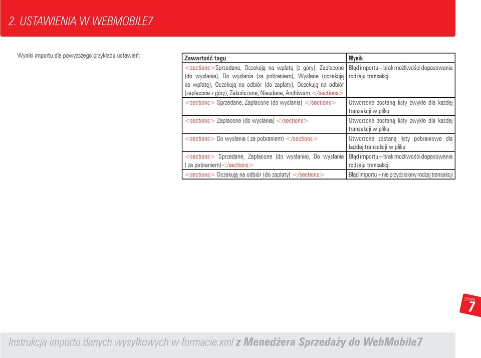 </sections> <sections> Zapłacone (do wysłania) </sections> <sections> Do wysłania ( za pobraniem) </sections> <sections> Sprzedane, Zapłacone (do wysłania), Do wysłania ( za pobraniem)</sections>