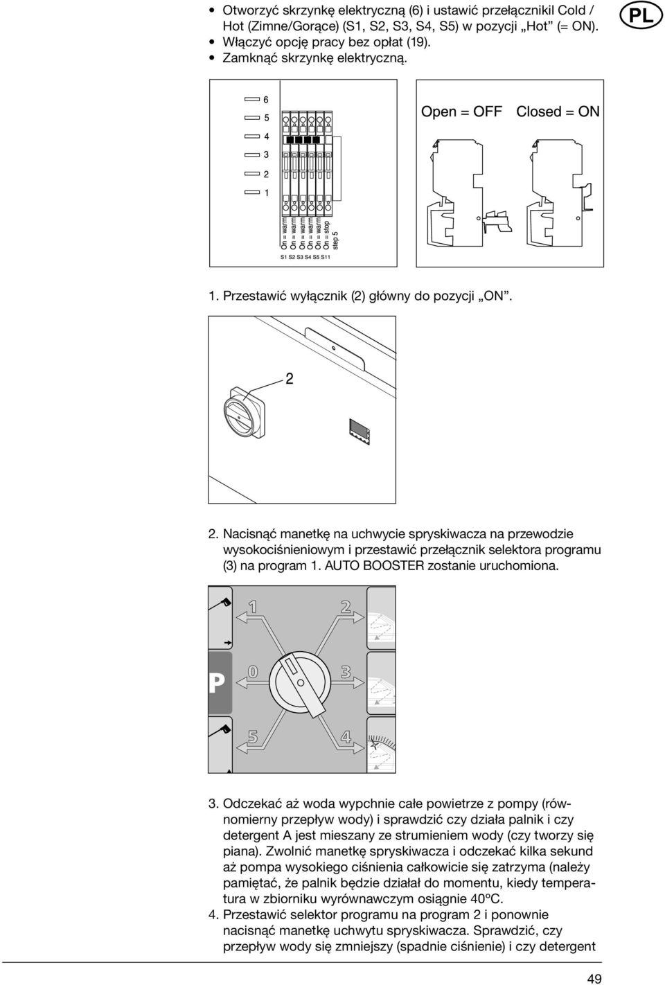 AUTO BOOSTER zostanie uruchomiona. 3.