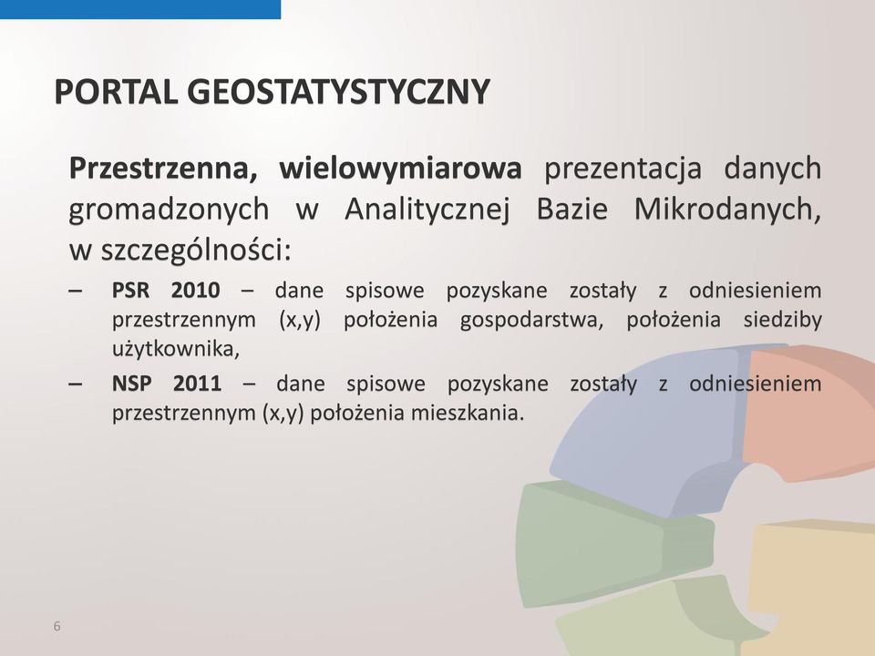 odniesieniem przestrzennym (x,y) położenia gospodarstwa, położenia siedziby użytkownika,