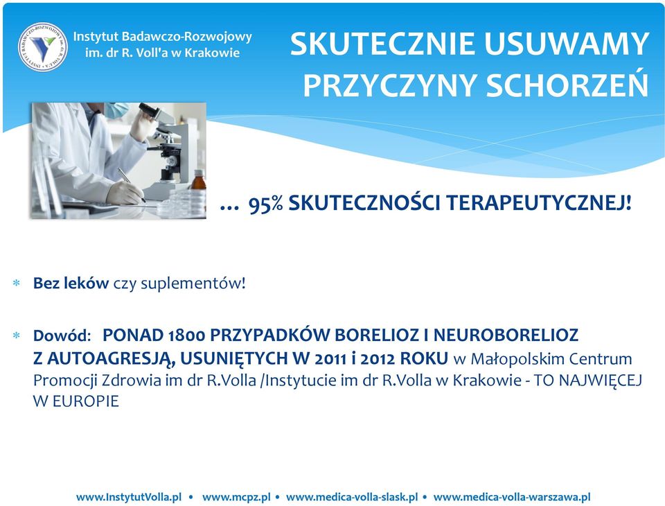 Dowód: PONAD 1800 PRZYPADKÓW BORELIOZ I NEUROBORELIOZ Z AUTOAGRESJĄ,