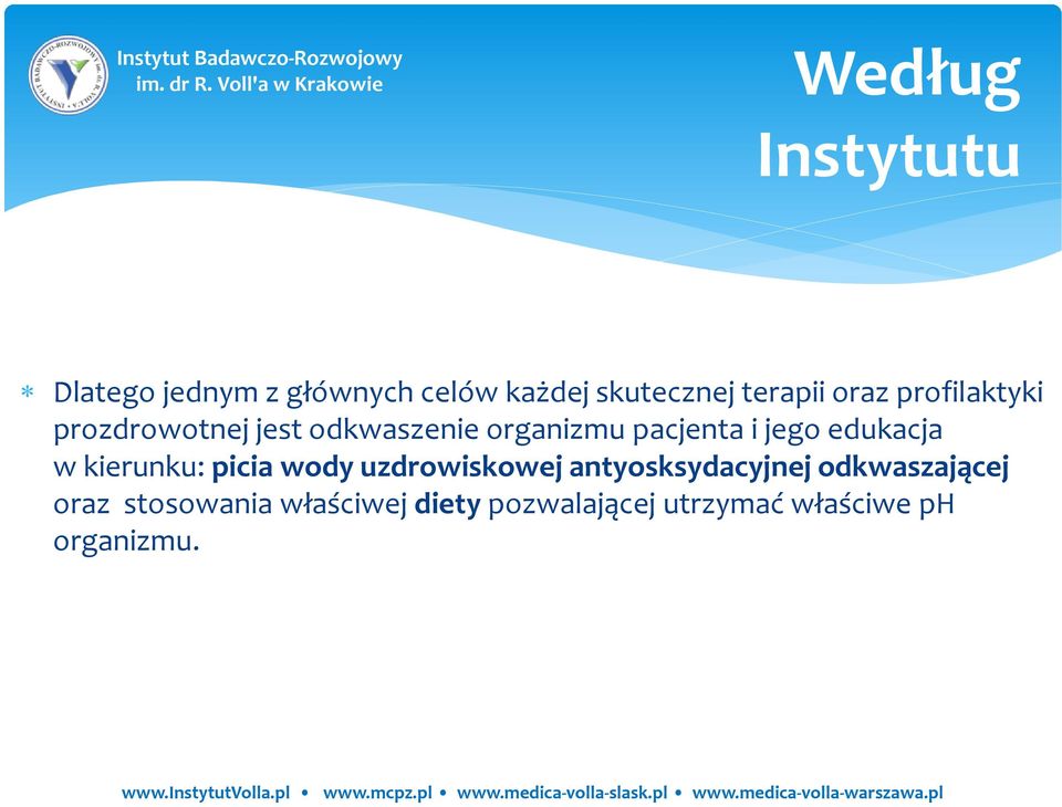 edukacja w kierunku: picia wody uzdrowiskowej antyosksydacyjnej