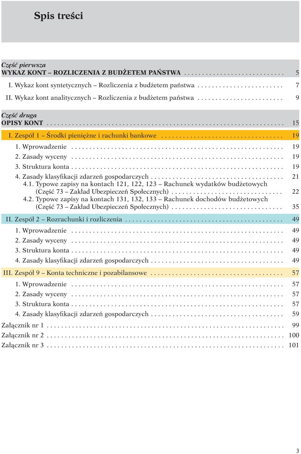 Zespół 1 Środki pieniężne i rachunki bankowe.................................. 19 1. Wprowadzenie........................................................... 19 2. Zasady wyceny........................................................... 19 3.