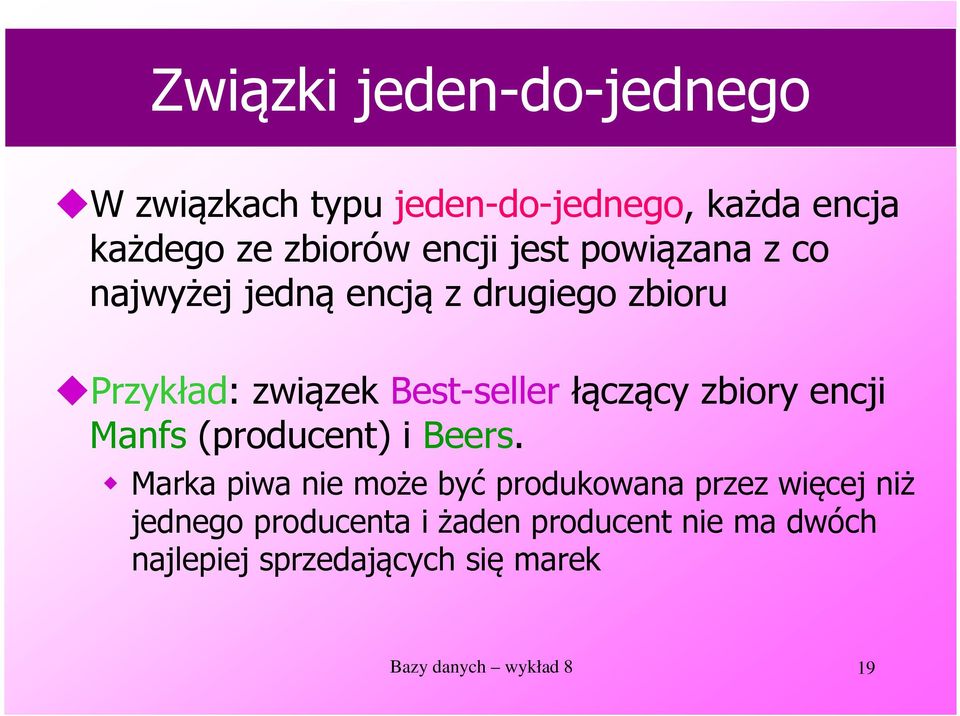 zbiory encji Manfs (producent) i Beers.