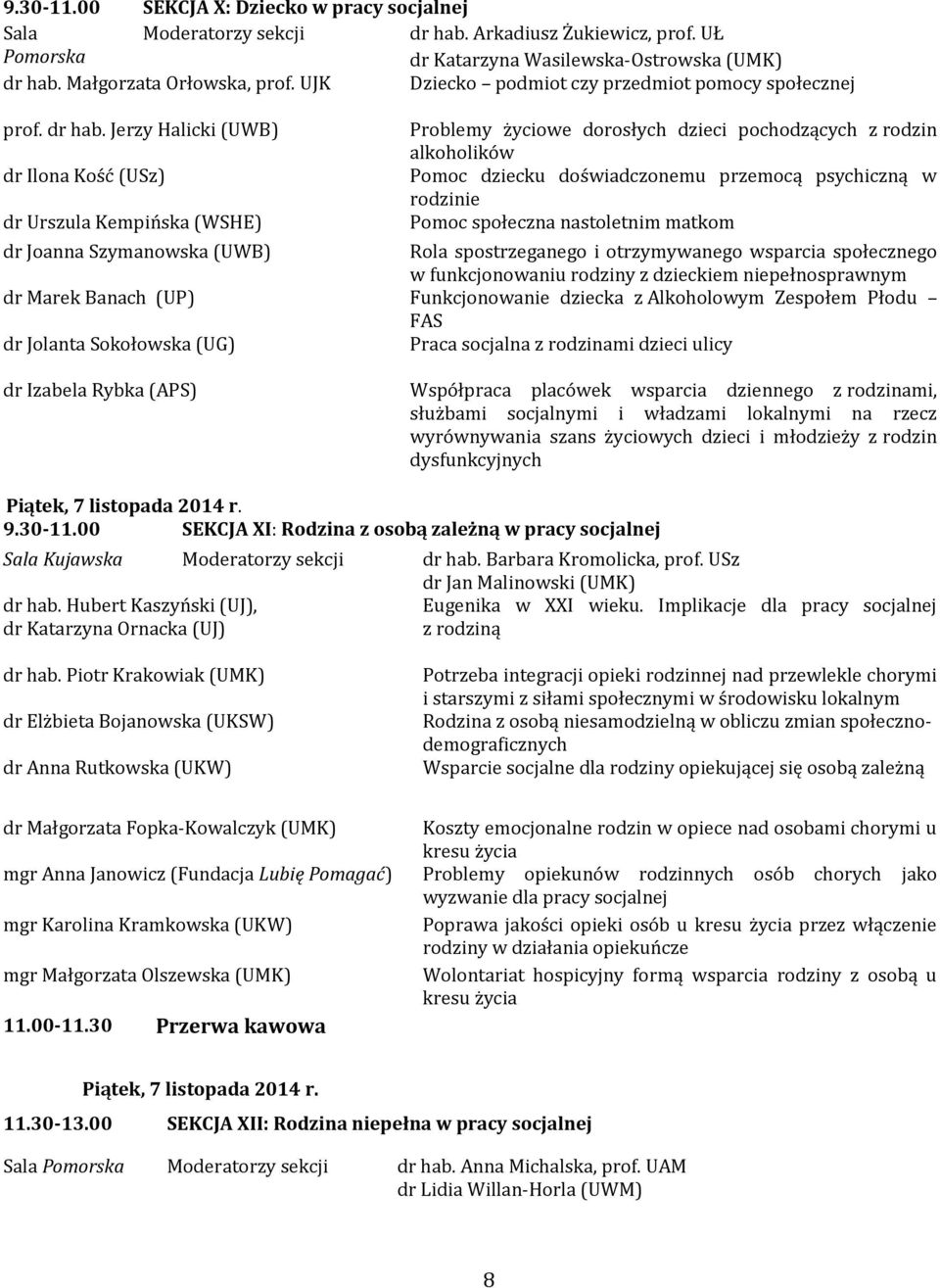 Jerzy Halicki (UWB) dr Ilona Kość (USz) dr Urszula Kempińska (WSHE) Problemy życiowe dorosłych dzieci pochodzących z rodzin alkoholików Pomoc dziecku doświadczonemu przemocą psychiczną w rodzinie